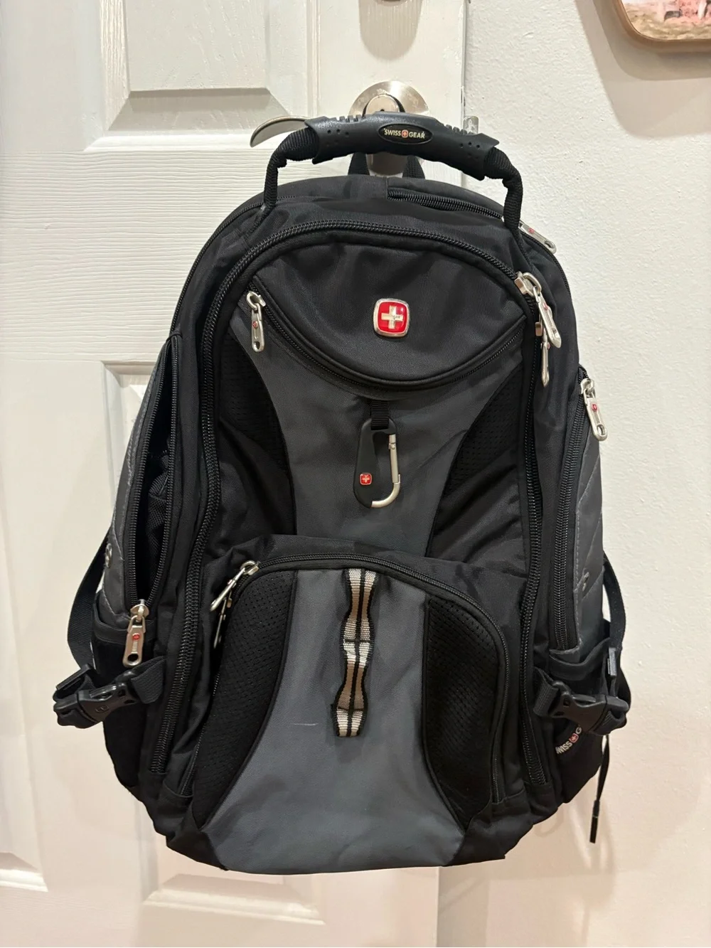 SwissGear Black and Gray Laptop Backpack with Organizer